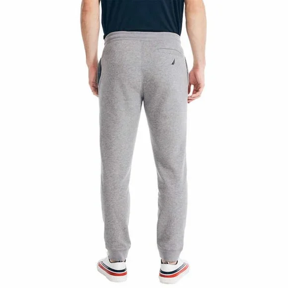 Nautica Mens Gray Fleece Jogger Sweatpants Size L - Picture 2 of 5